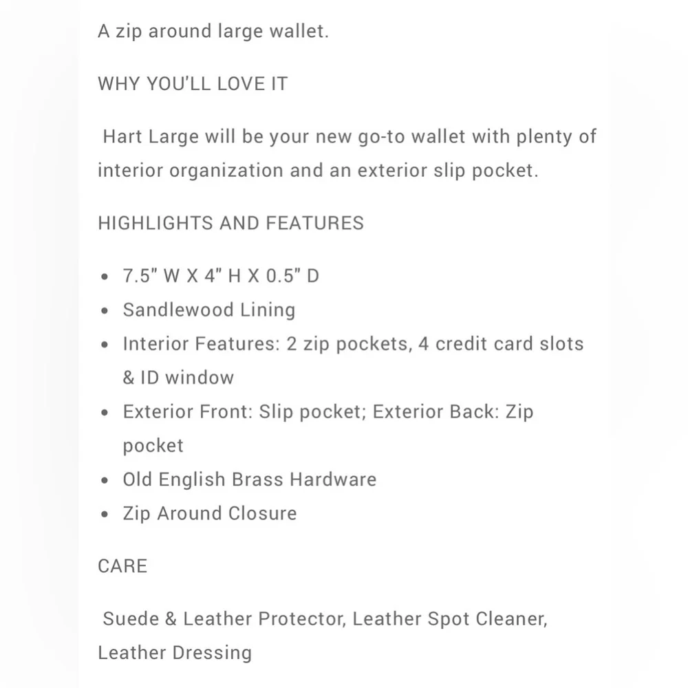 HOBO Black Leather Zip Around Wallet with Exterior Pocket